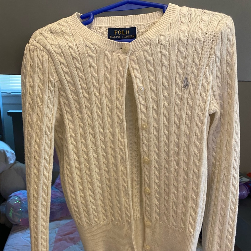 Girls Ralph Lauren cable knit sweater